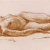 Этюд с лежащей моделью. 1975 г.